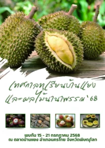 เทศกาลทุเรียนบ้านแยง (15-21 ก.ค. 68)