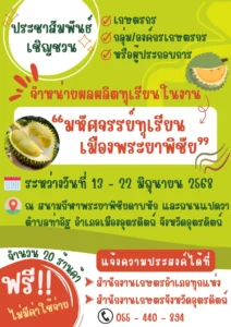 มหัศจรรย์ทุเรียน เมืองพระยาพิชัย