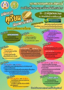 ขอเชิญเที่ยวงานและเยี่ยมชมนิทรรศการ “มหัศจรรย์ทุเรียนเมืองพระยาพิชัย”