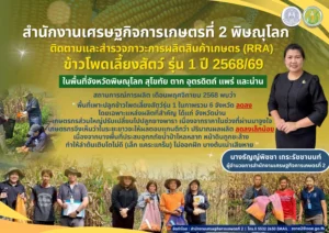 สศท.2 ติดตามและสำรวจ RRA ข้าวโพดเลี้ยงสัตว์ รุ่น 1 ปี 2568/69 ในพื้นที่ 6 จังหวัด